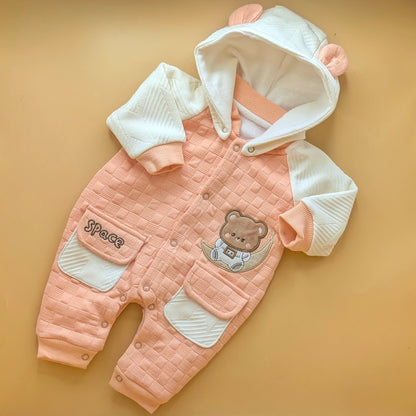 Premium Baby Hooded Romper - Bear 🐻 - Winter