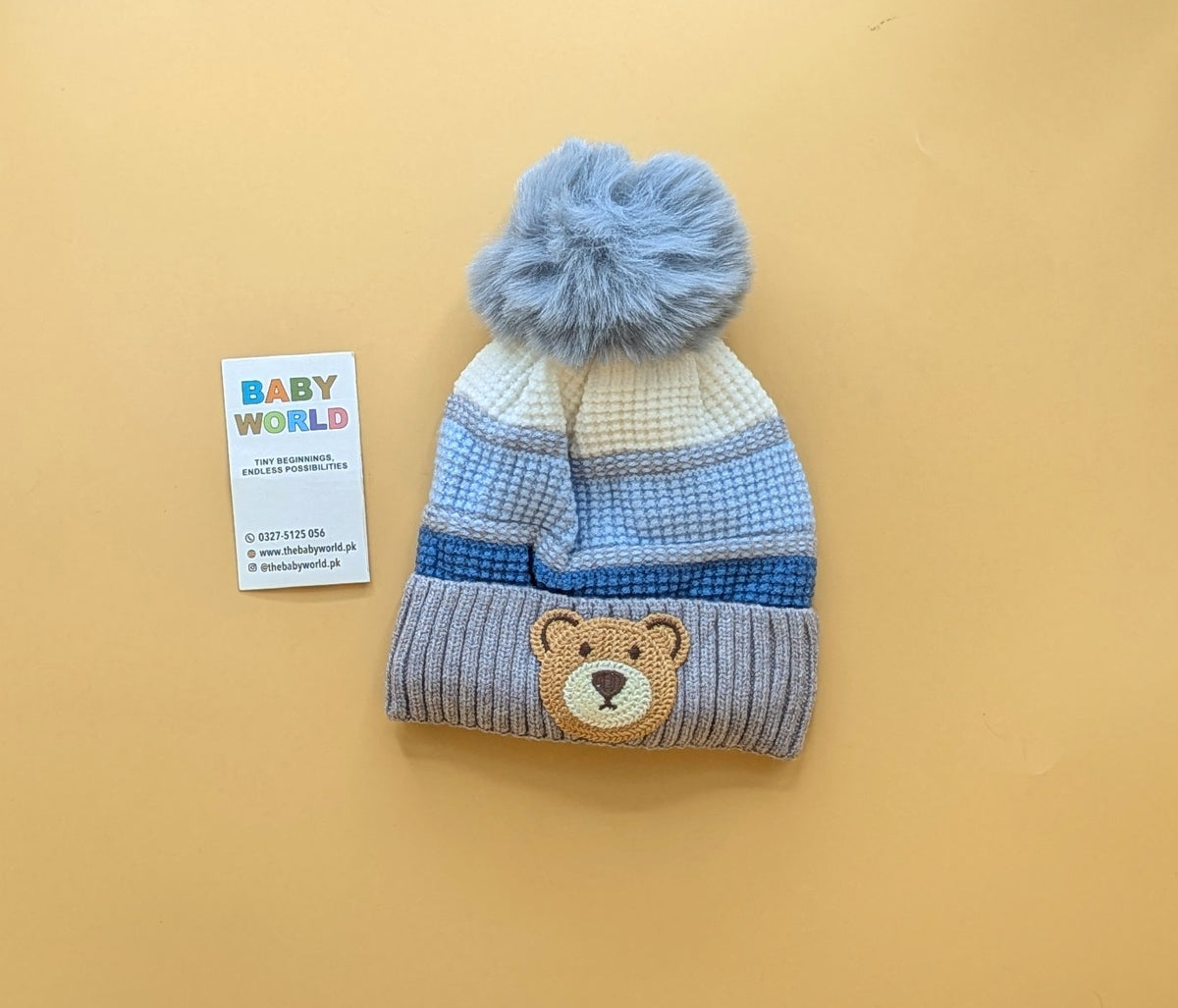 Baby Wool Cap - Bear 🐻 - Winter