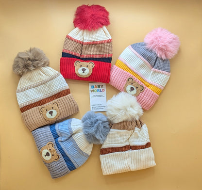 Baby Wool Cap - Bear 🐻 - Winter