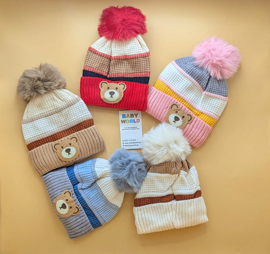 Baby Wool Cap - Bear 🐻 - Winter