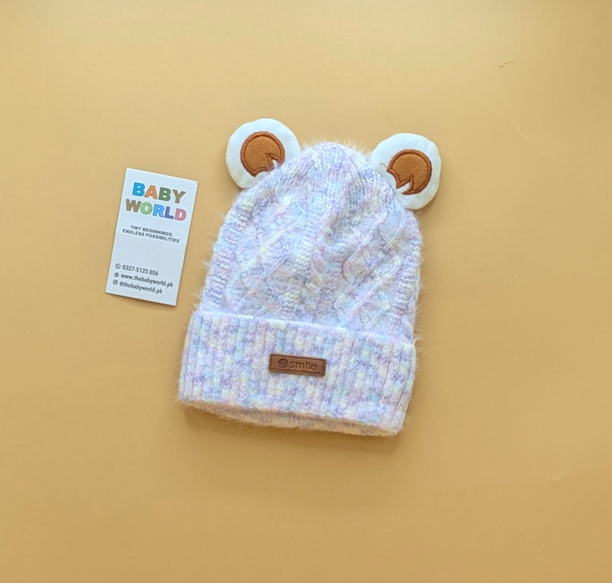 Baby Wool Cap - Smile - Winter
