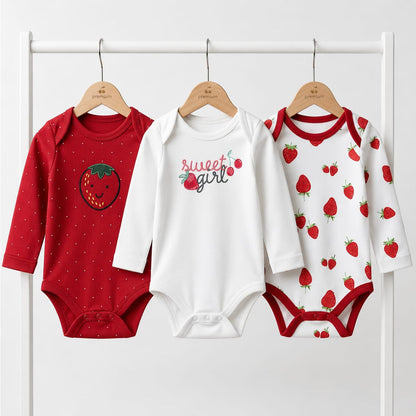 Baby Pack of 3 Premium Bodysuits