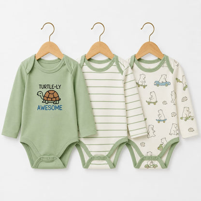 Baby Pack of 3 Premium Bodysuits