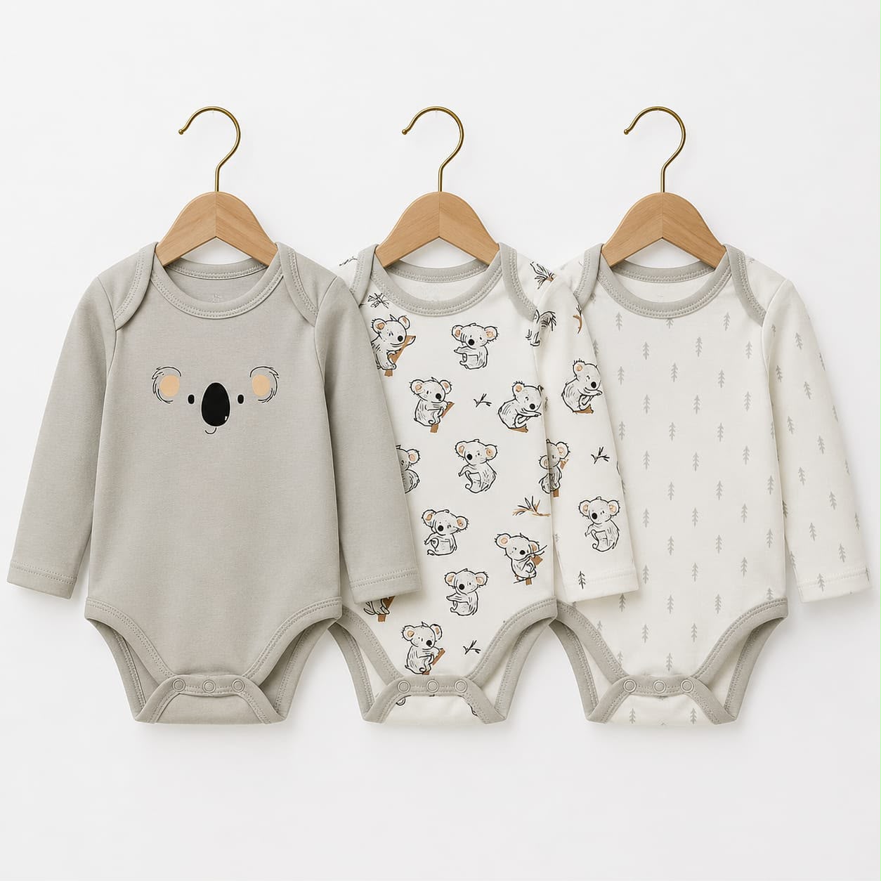Baby Pack of 3 Premium Bodysuits