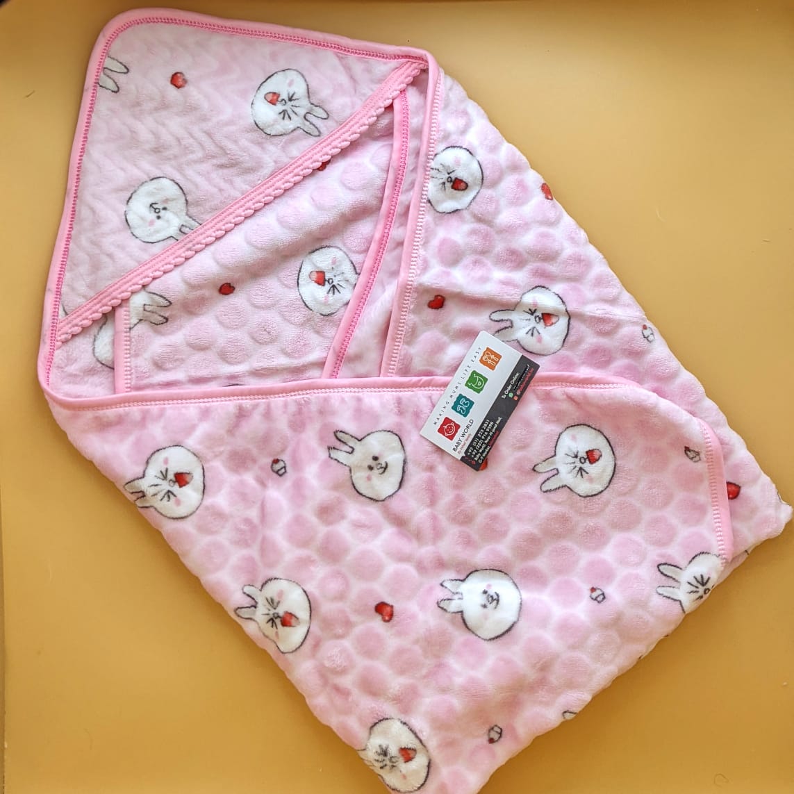 Hooded Blanket/Wrapping Sheet - Winter - Happy Rabbit 🐰