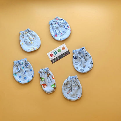 Pack of 6 Baby Mittens