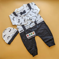 Romper - Bow/Mustache