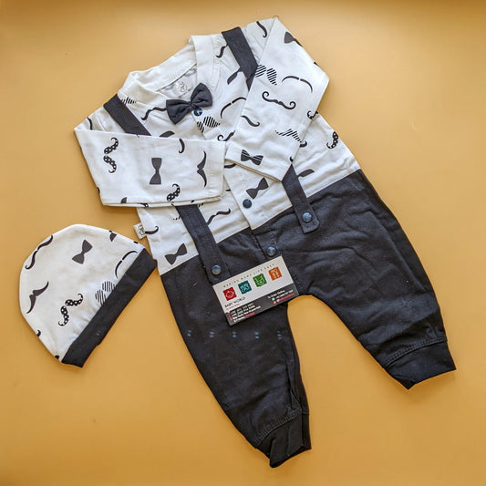 Romper - Bow/Mustache