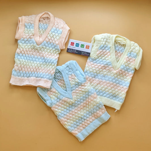 Pack of 3 Vests - Woolen - Multicolor - Winter