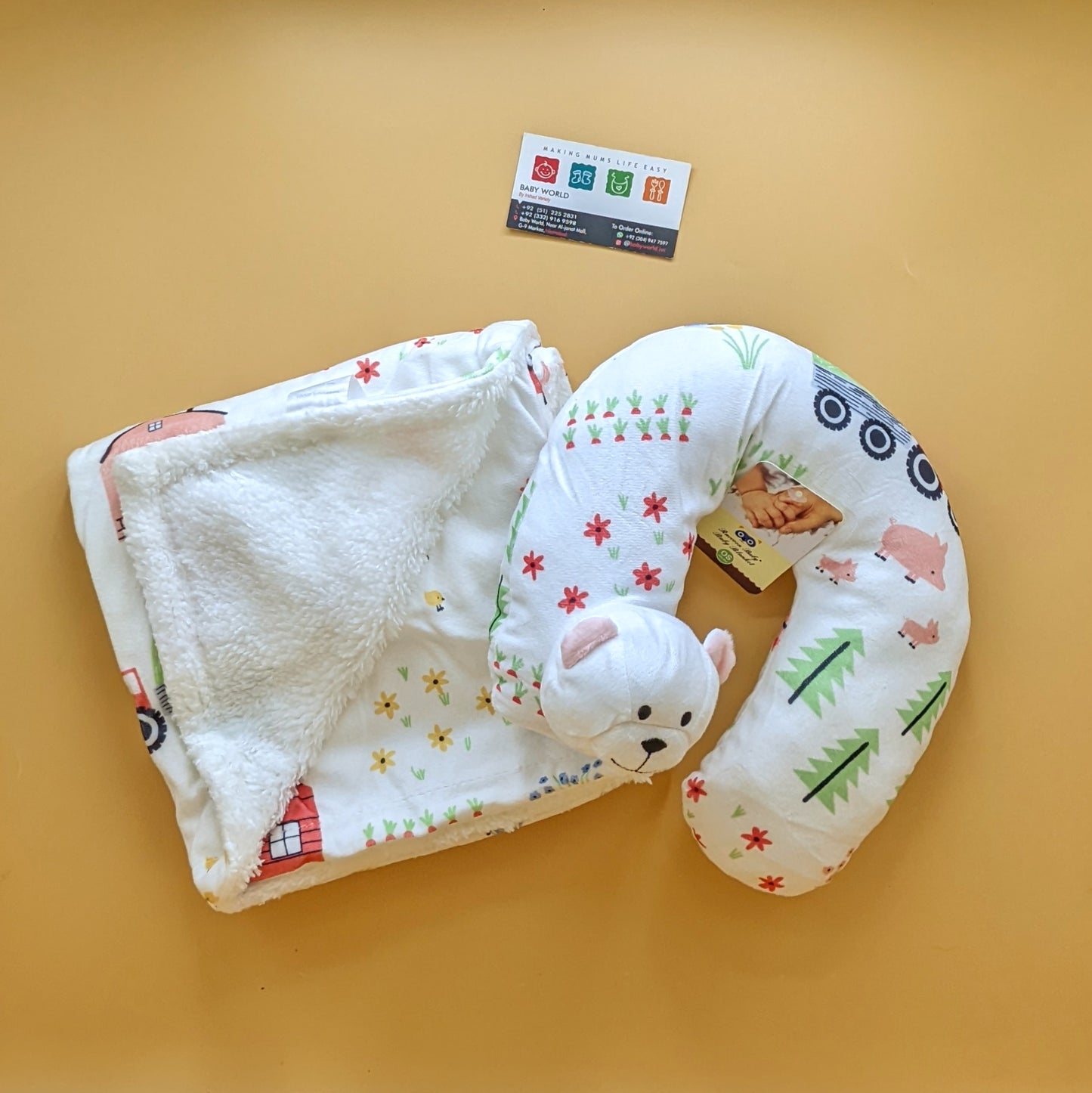 Wrapping Sheet/Blanket with Pillow - Winter