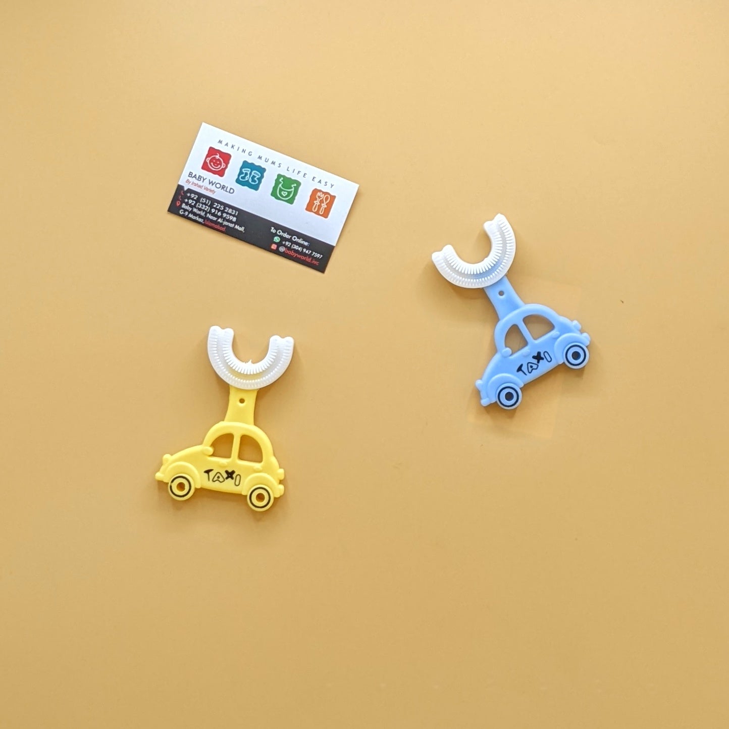 A set of U shaped Toothbrush for Newborns