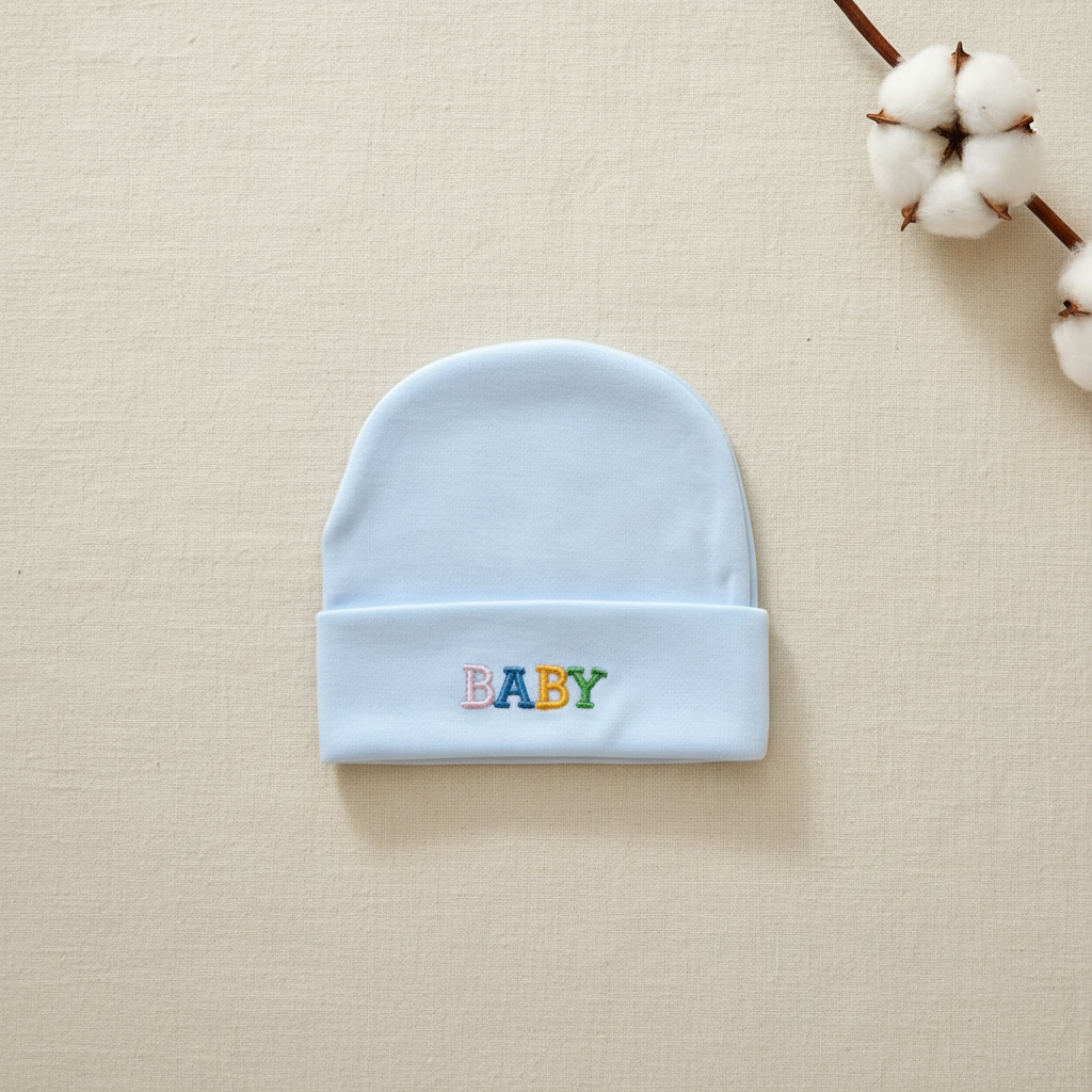 Baby Cap Flat Lay