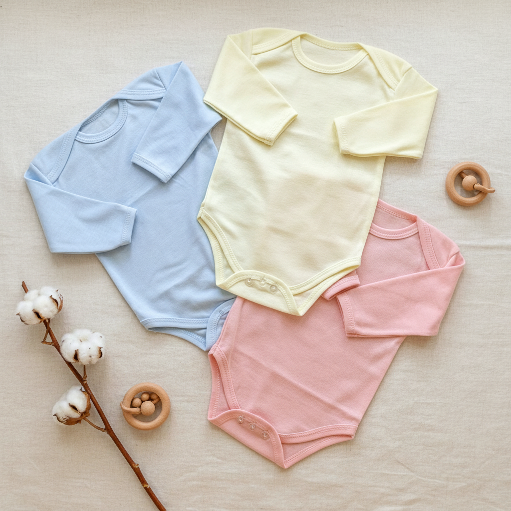 Bodysuits Multicolor Flat Lay