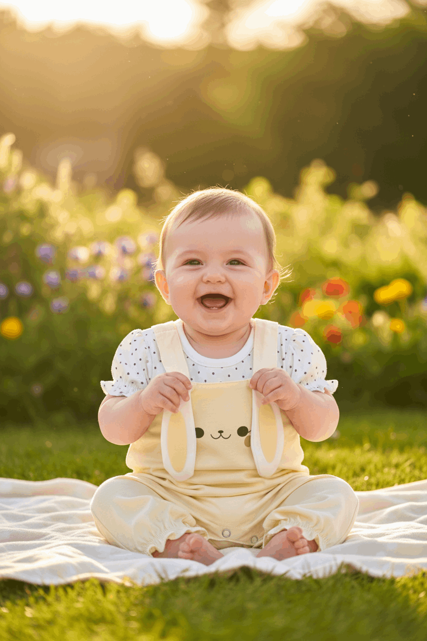Bunny Romper - Playful Outdoor Mood