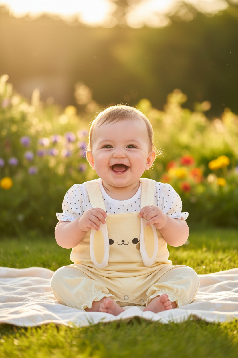 Bunny Romper - Playful Outdoor Mood