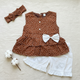 Frock with Pants & Headband - Bow/Dots
