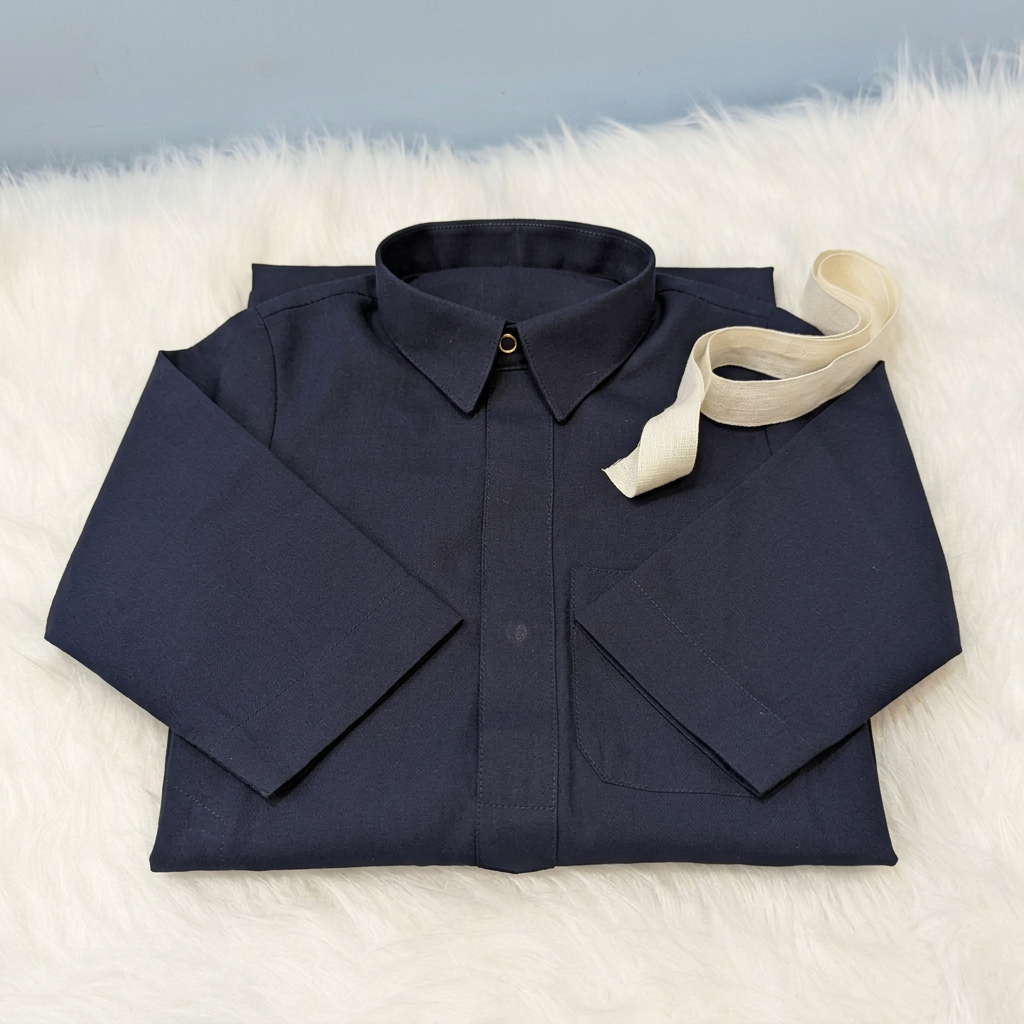 Navy-blue baby thobe gift styling