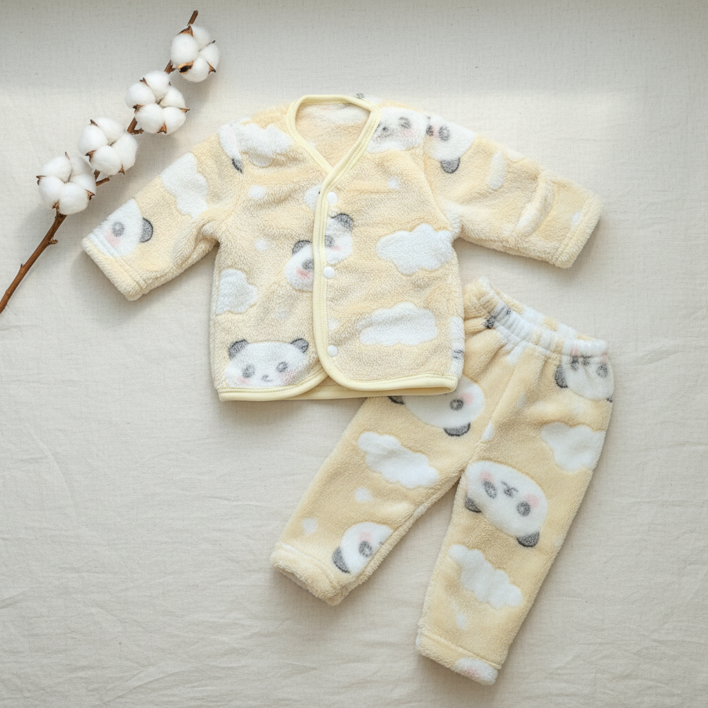 Panda Suit Flat Lay