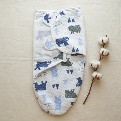 Quilted Swaddle Flat Lay