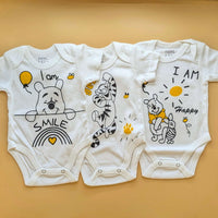 Pack of 3 Half Sleeve Bodysuits - Smile
