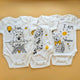 Pack of 3 Half Sleeve Bodysuits - Smile