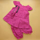 Frock with Pants & Headband - Floral/Dots - Pink