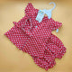 Baby Frock with Pants & Headband - Dots