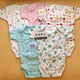 Pack of 5 half sleeves bodysuits - Pink/Green