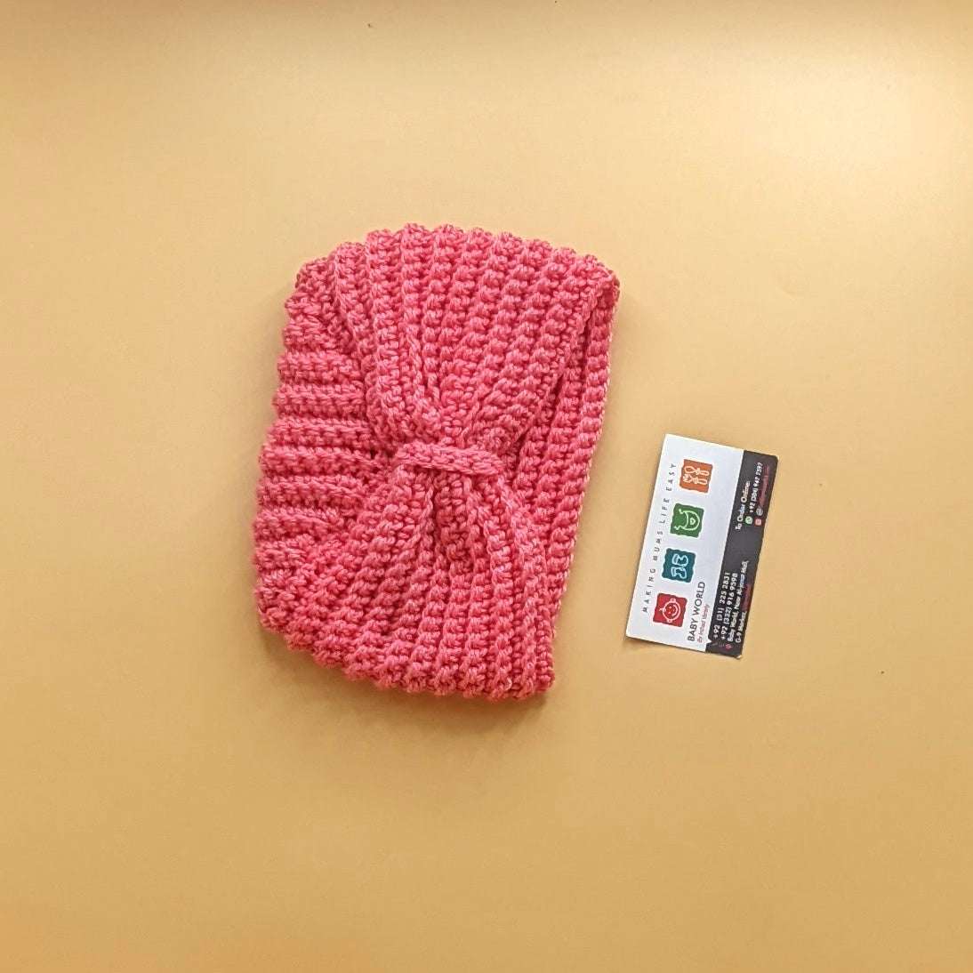 Premium Quality Crochet Handmade Baby Cap - Knot - Winter