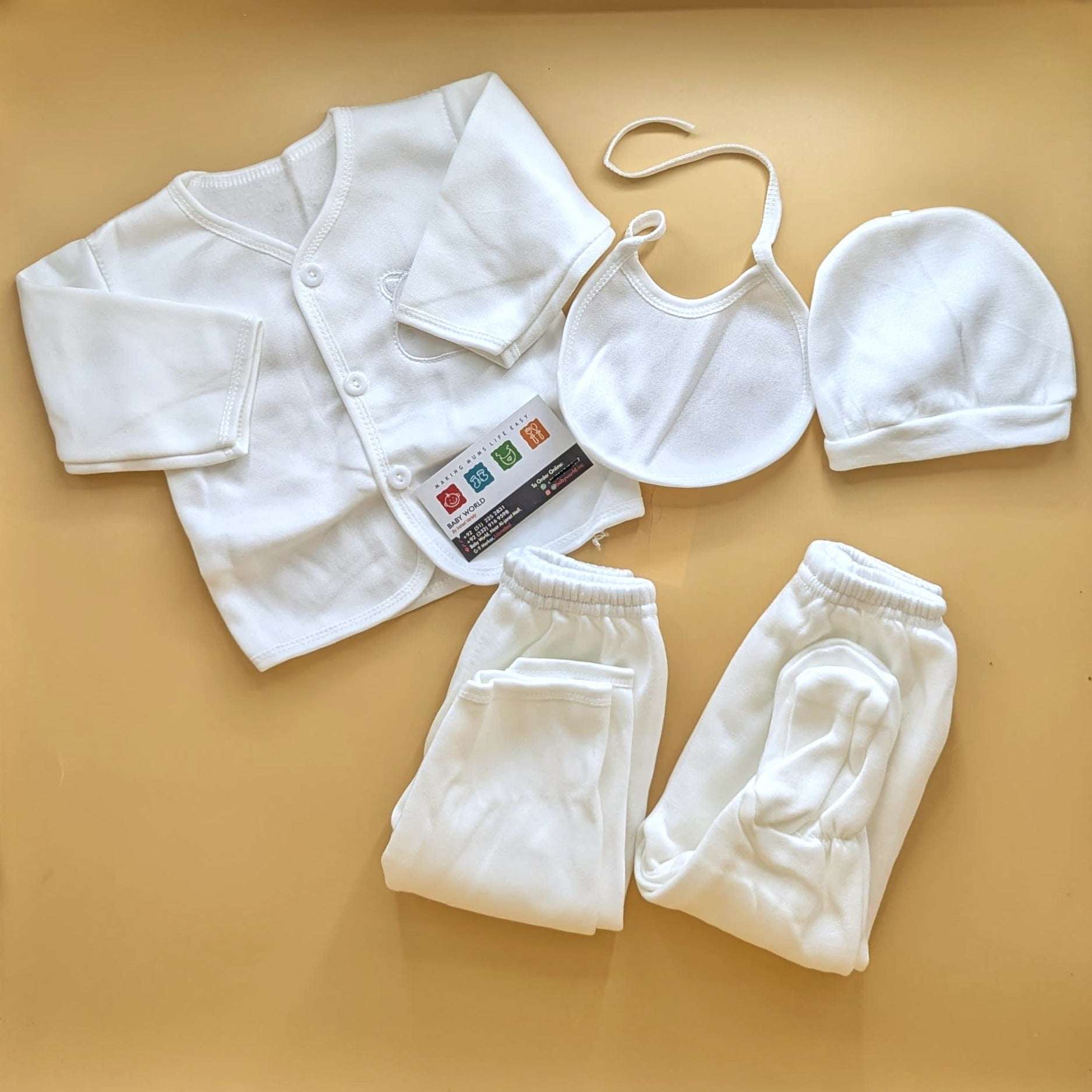 5 Pieces Suit Set - Winter - Plain