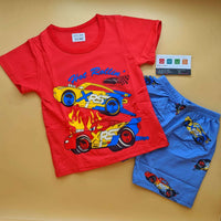 Co-ord set - Red/Blue - Hot Rollin!