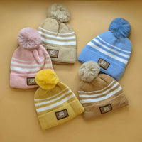Baby Wool Cap - Lines - Winter