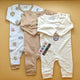 Pack of 3 Rompers/Sleep Suits - Brown/Beige - Lion 🦁