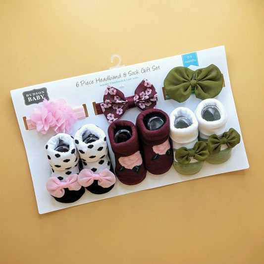 Pack of 3 Booties & Headbands Set
