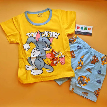 Co-ord set - Mustard/Blue - Tom & Jerry