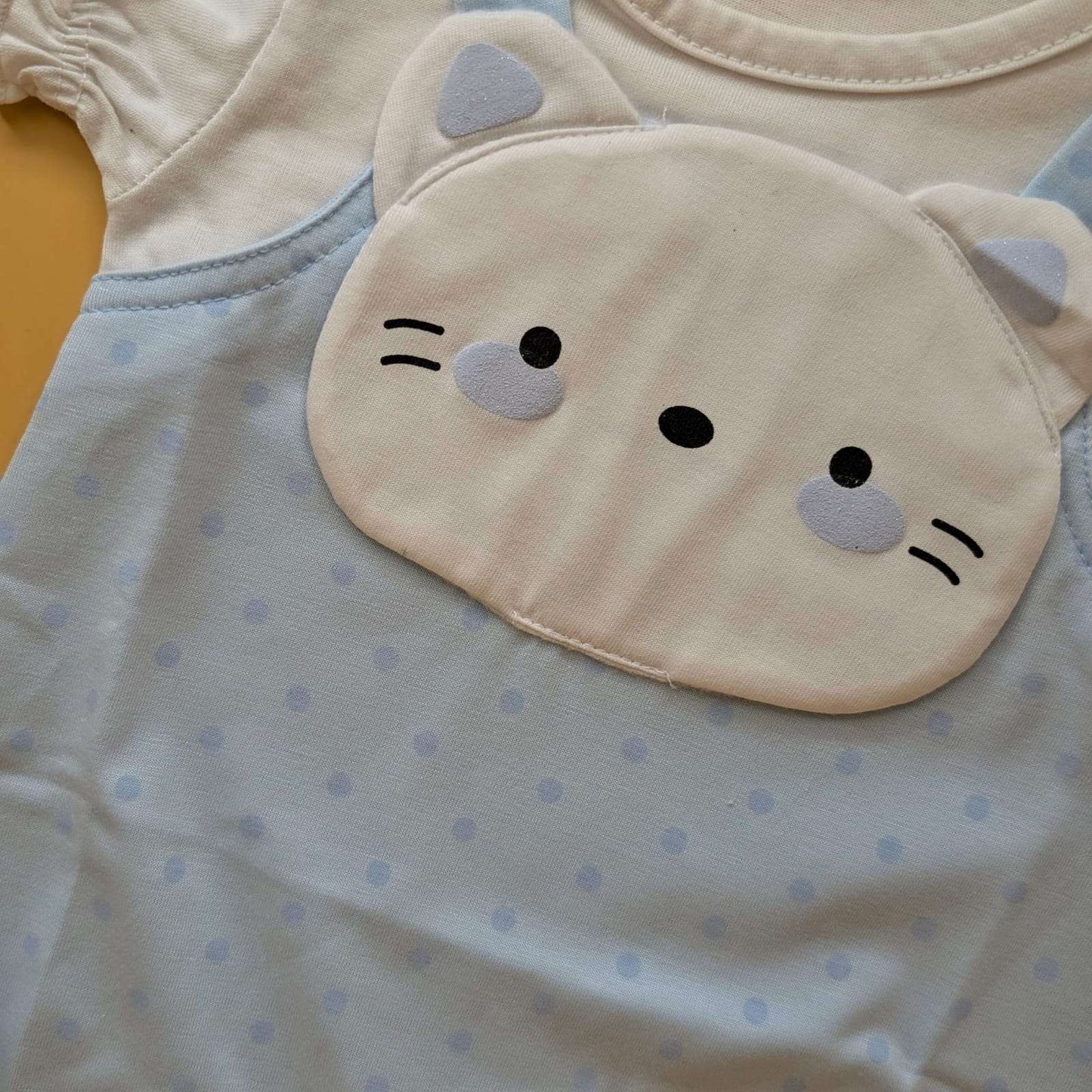 Romper - Half Sleeves - Kitty/Popcorn