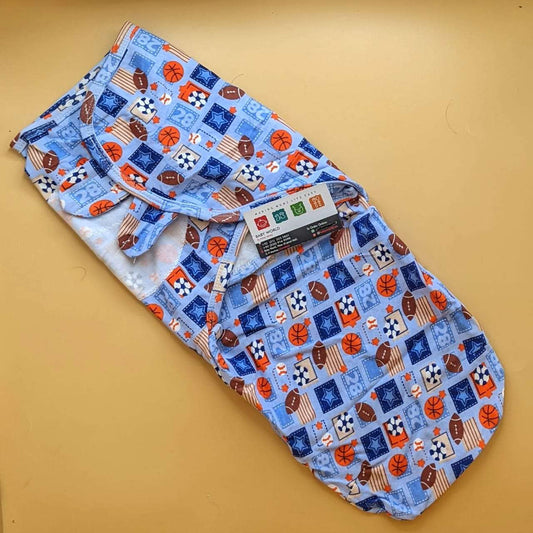 Swaddle Wrap - Baseball ⚾ - Blue