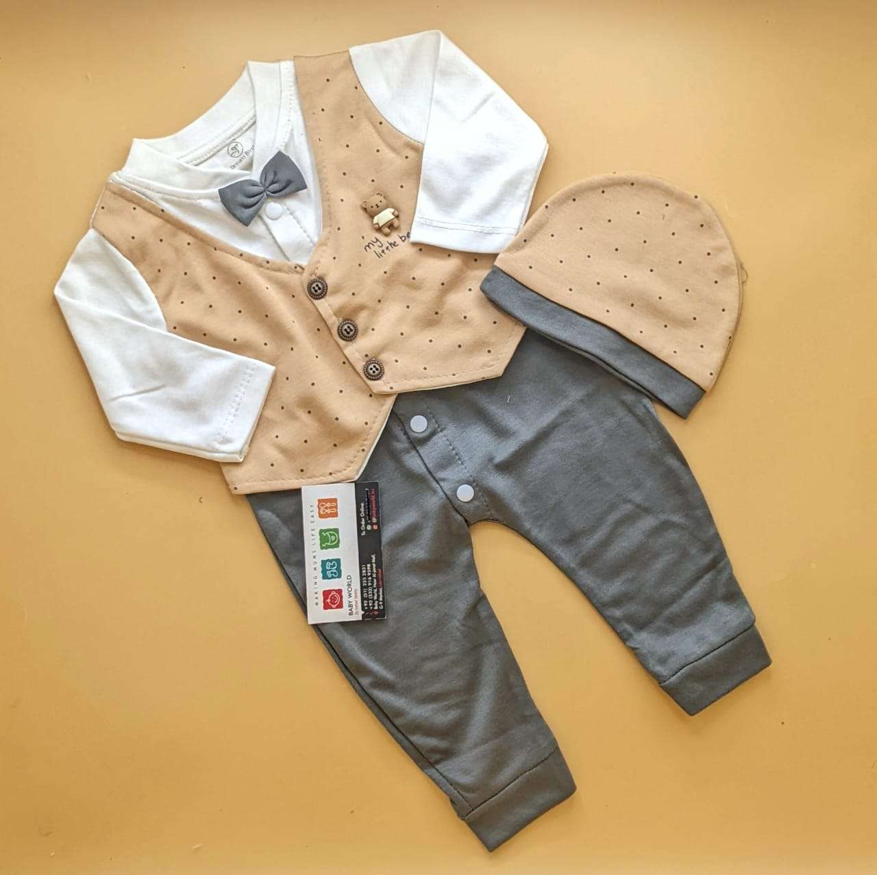 Romper with Cap - My Little Bear