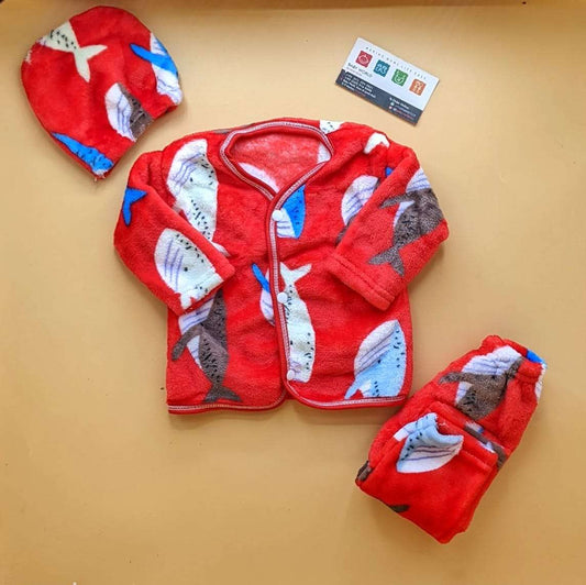 Baby Suit with Cap - Shark 🦈 - Winter