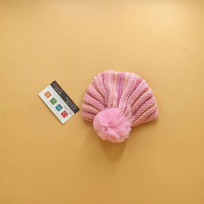 Baby Wool Cap - Pom/Line - Winter