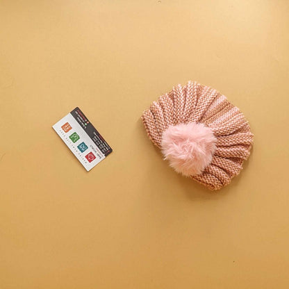 Baby Wool Cap - Pom/Line - Winter