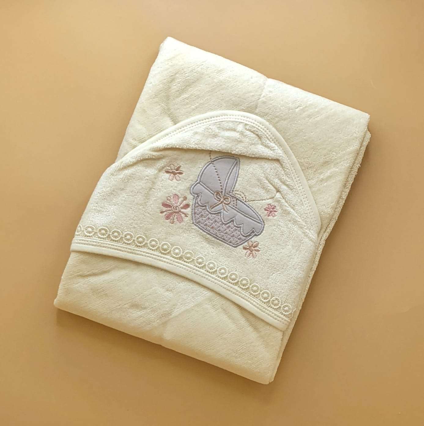 2 in 1 Hooded Wrapping Sheet/Blanket & Bath Towel - Winter