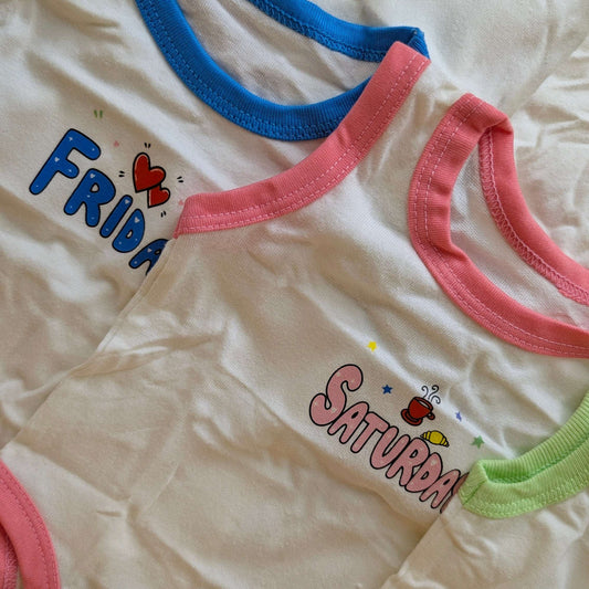 Pack of 7 Days Bodysuits