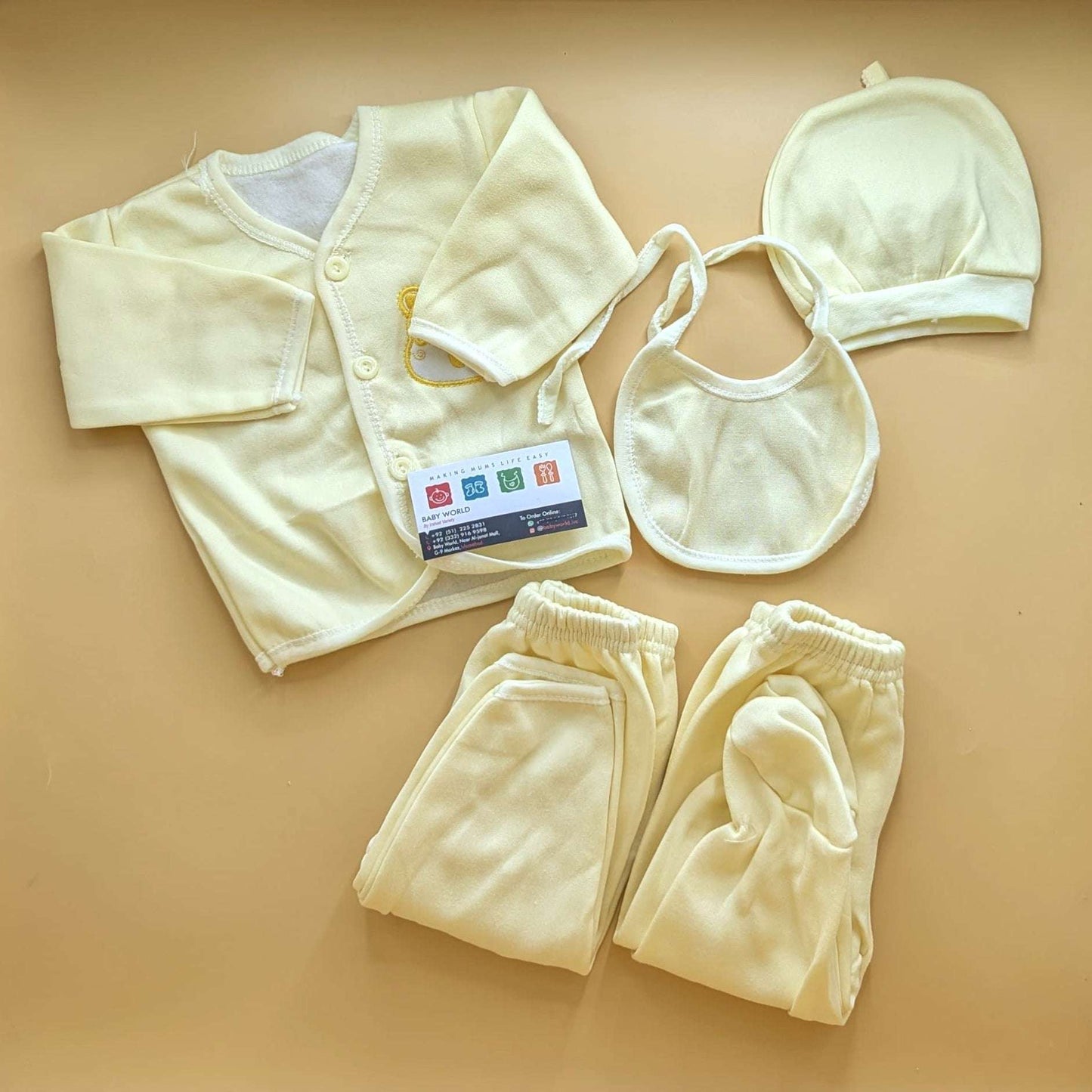 5 Pieces Suit Set - Winter - Plain