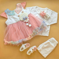 5 Pieces Frock Set - Bear 🐻