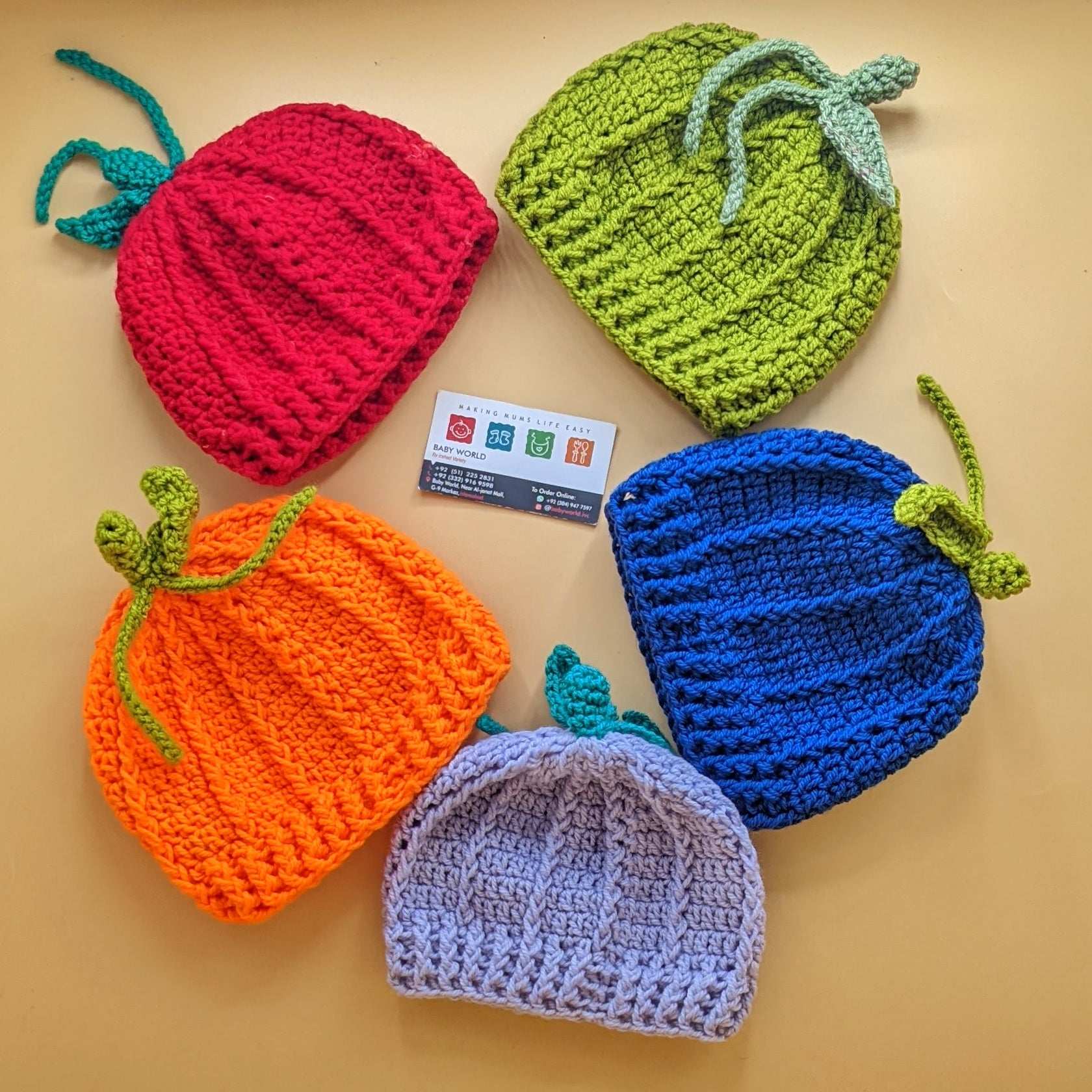 Premium Quality Crochet Handmade Baby Cap - Pumpkin 🎃 - Winter