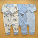 Pack of 3 Rompers/Sleep Suits - Tom & Jerry - Blue