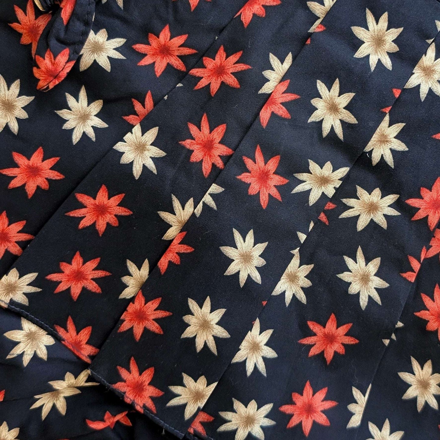 Frock with Pants & Headband - Floral - Navy Blue