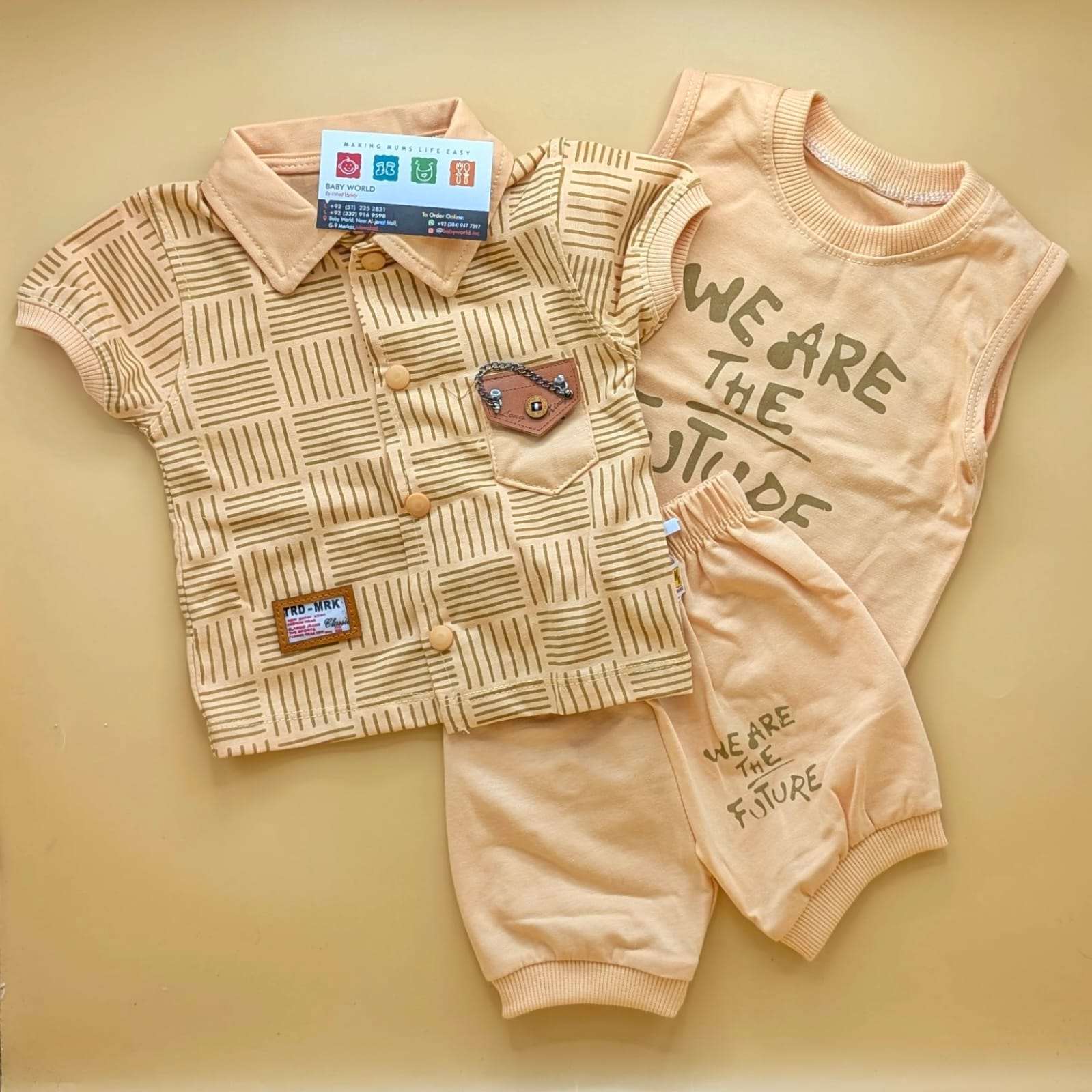 Baby 3 Piece Suit Set - We are the Future