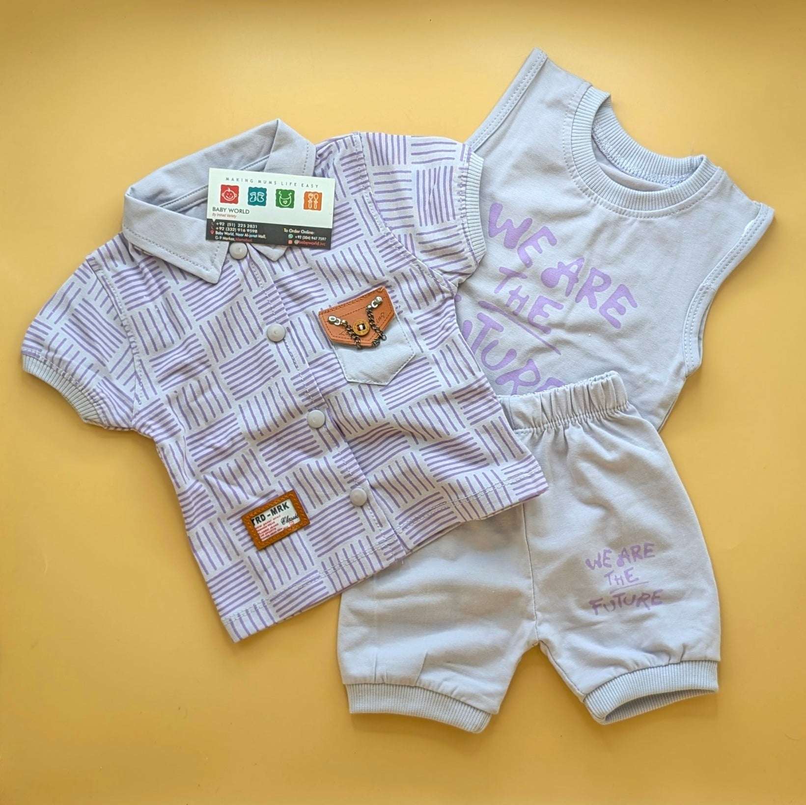 Baby 3 Piece Suit Set - We are the Future